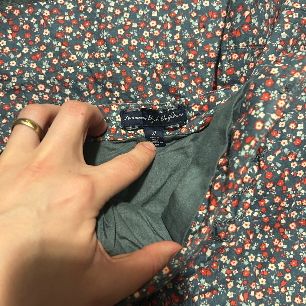 American Eagle Outfitters Blue Floral Dress